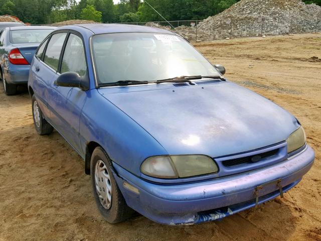 KNJLT06H3R6127186 - 1994 FORD ASPIRE BLUE photo 2