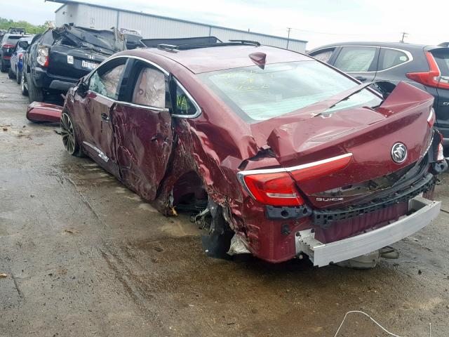 1G4ZP5SS8HU170590 - 2017 BUICK LACROSSE E RED photo 3