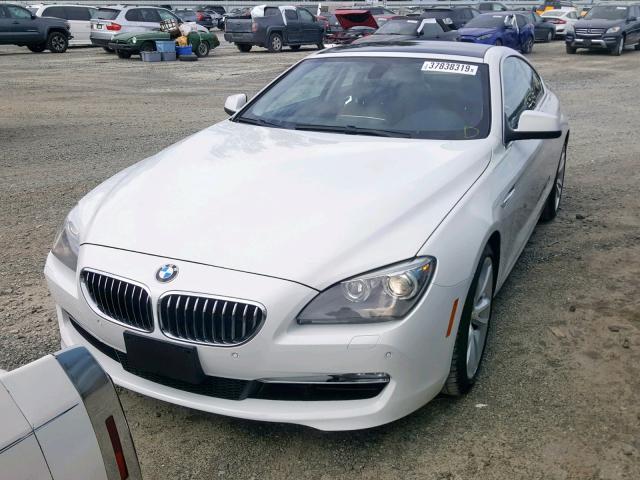 WBALY1C51EDZ73467 - 2014 BMW 640 XI WHITE photo 2