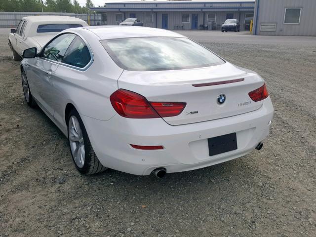 WBALY1C51EDZ73467 - 2014 BMW 640 XI WHITE photo 3