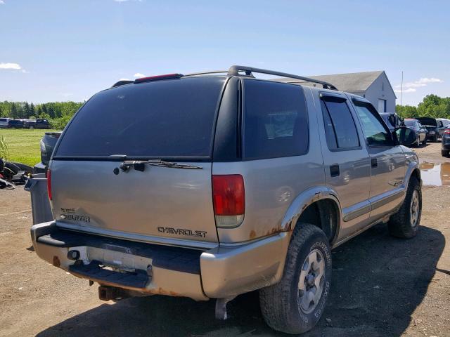 1GNDT13X83K150445 - 2003 CHEVROLET BLAZER SILVER photo 4