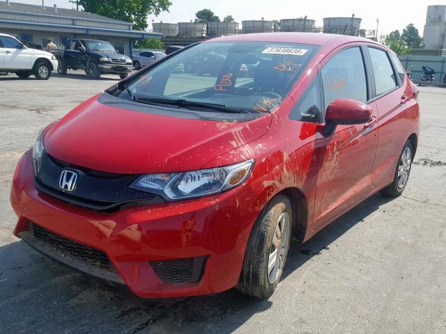 3HGGK5H57HM711694 - 2017 HONDA FIT LX RED photo 2