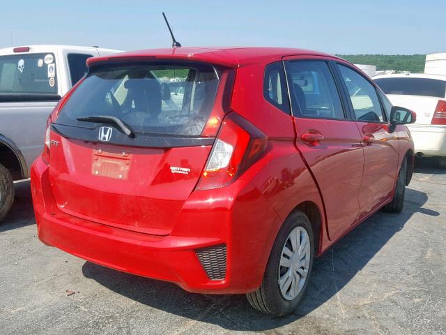 3HGGK5H57HM711694 - 2017 HONDA FIT LX RED photo 4