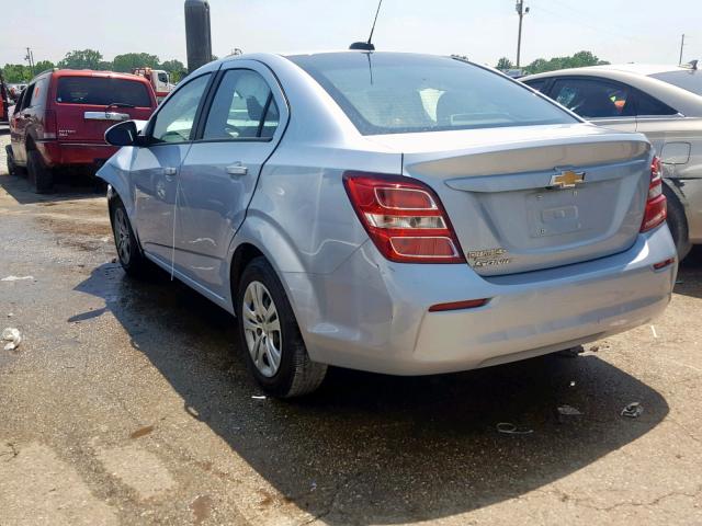 1G1JB5SH9H4177321 - 2017 CHEVROLET SONIC LS CHARCOAL photo 3