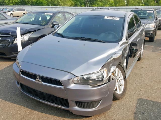 JA32U2FU7FU006445 - 2015 MITSUBISHI LANCER ES SILVER photo 2