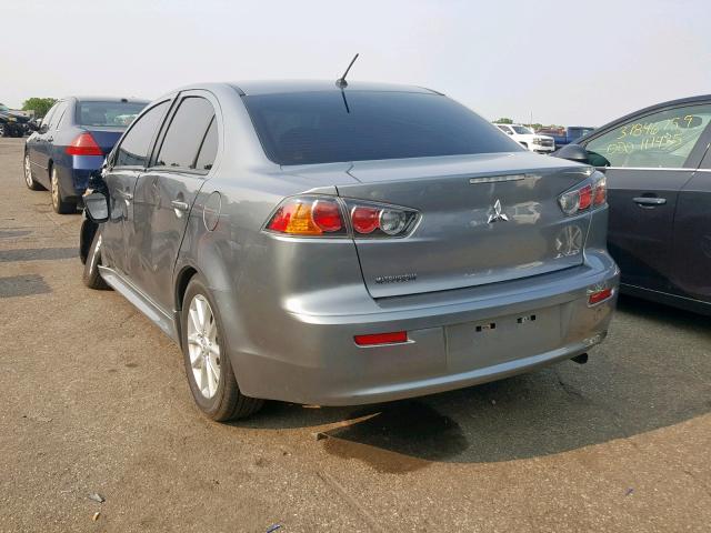 JA32U2FU7FU006445 - 2015 MITSUBISHI LANCER ES SILVER photo 3