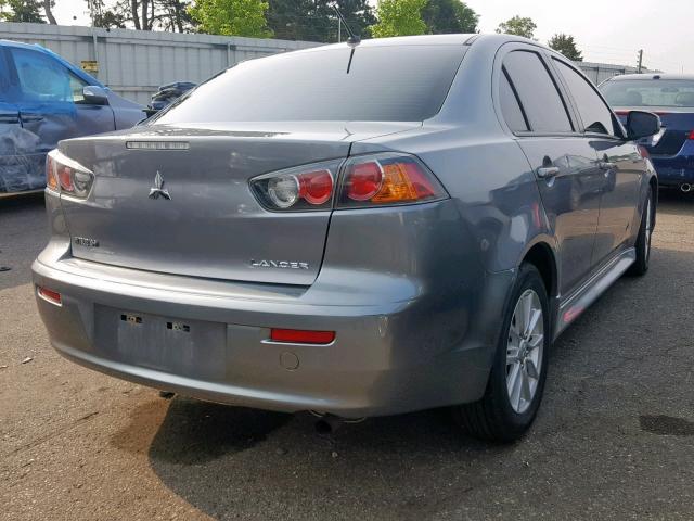 JA32U2FU7FU006445 - 2015 MITSUBISHI LANCER ES SILVER photo 4