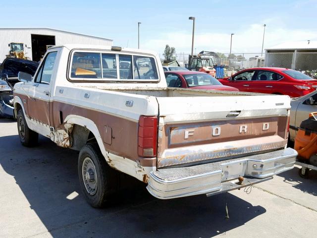 1FTCF15NXGPA62772 - 1986 FORD F150 WHITE photo 3