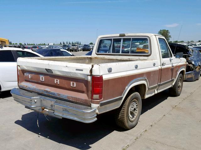 1FTCF15NXGPA62772 - 1986 FORD F150 WHITE photo 4