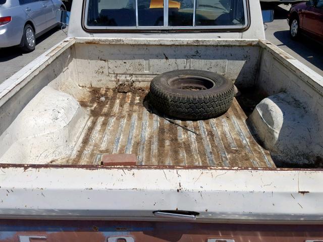 1FTCF15NXGPA62772 - 1986 FORD F150 WHITE photo 6