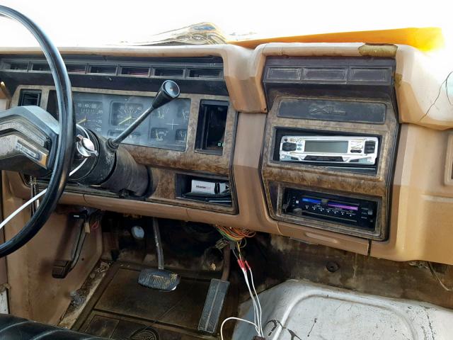 1FTCF15NXGPA62772 - 1986 FORD F150 WHITE photo 9