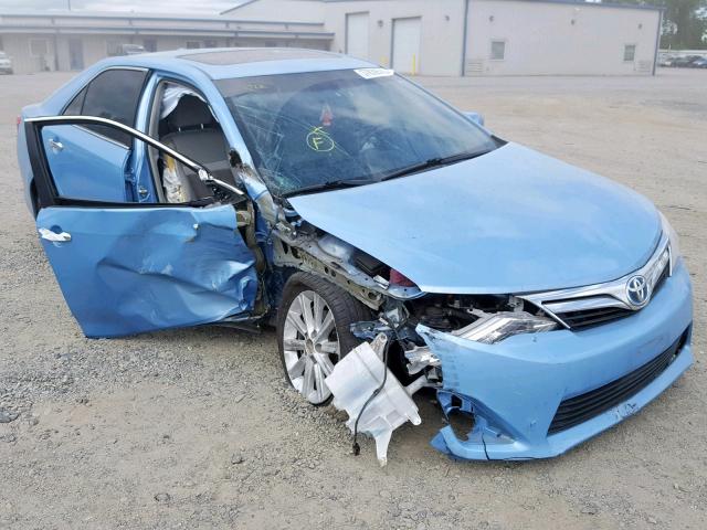 4T1BD1FK1CU060860 - 2012 TOYOTA CAMRY HYBR BLUE photo 1