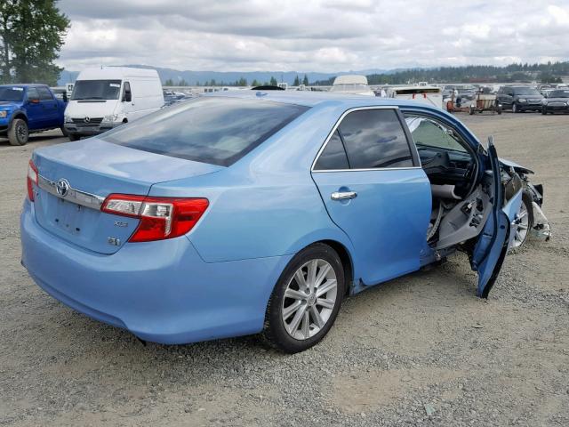 4T1BD1FK1CU060860 - 2012 TOYOTA CAMRY HYBR BLUE photo 4