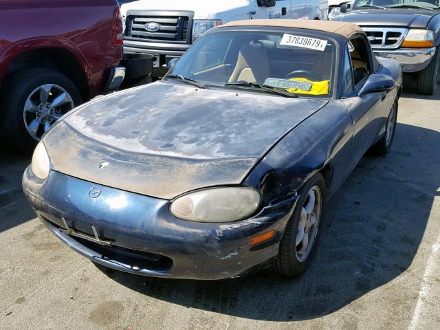 JM1NB3533X0134449 - 1999 MAZDA MX-5 MIATA BLUE photo 2