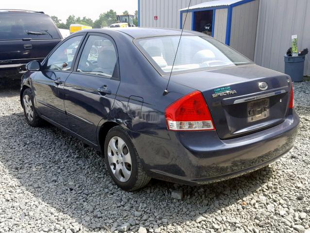 KNAFE121475451675 - 2007 KIA SPECTRA EX BLACK photo 3