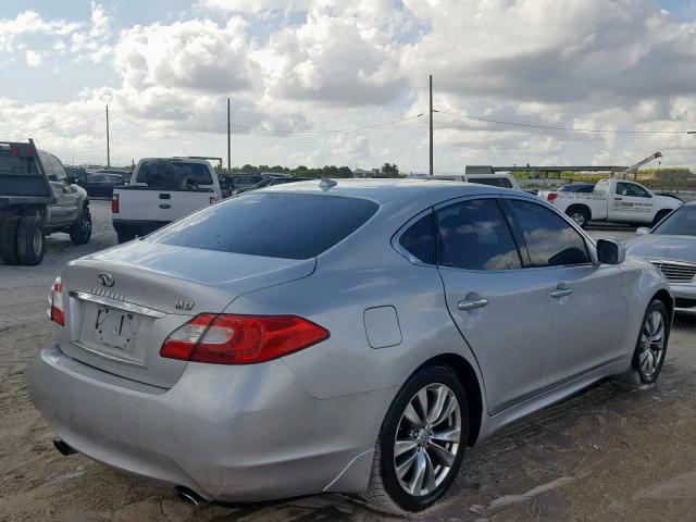 JN1BY1AP4CM333496 - 2012 INFINITI M37 SILVER photo 4