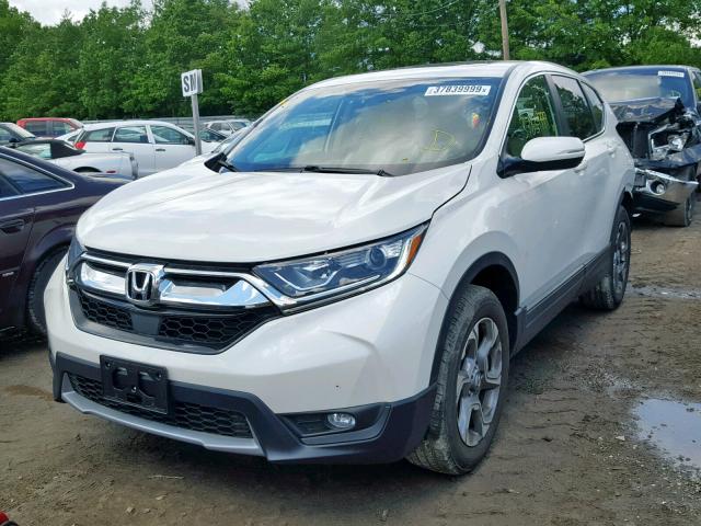 2HKRW2H83JH687765 - 2018 HONDA CR-V EXL WHITE photo 2