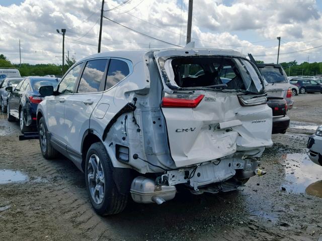 2HKRW2H83JH687765 - 2018 HONDA CR-V EXL WHITE photo 3