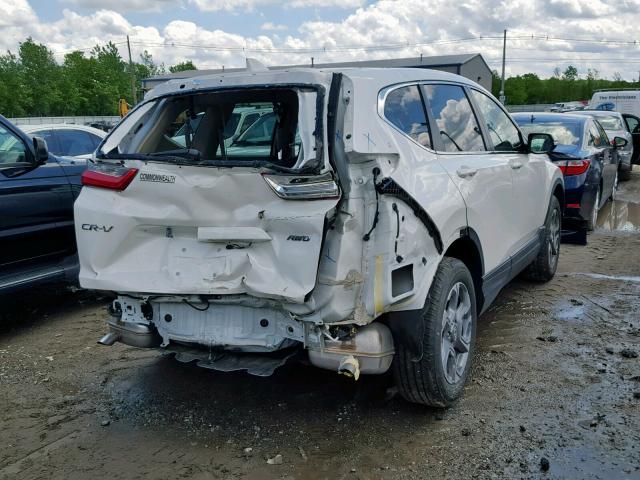 2HKRW2H83JH687765 - 2018 HONDA CR-V EXL WHITE photo 4