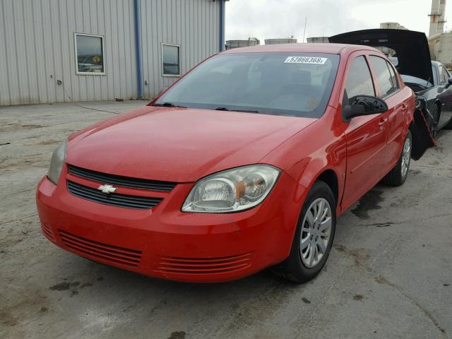 1G1AS58H797107422 - 2009 CHEVROLET COBALT LS RED photo 2