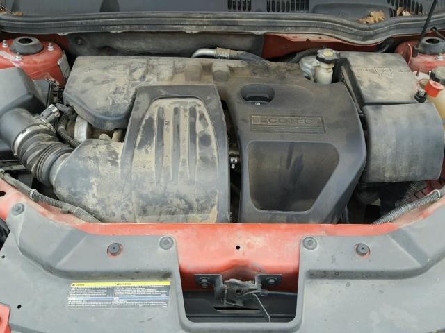 1G1AS58H797107422 - 2009 CHEVROLET COBALT LS RED photo 7
