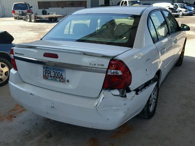 1G1ZS58F97F263756 - 2007 CHEVROLET MALIBU LS WHITE photo 4