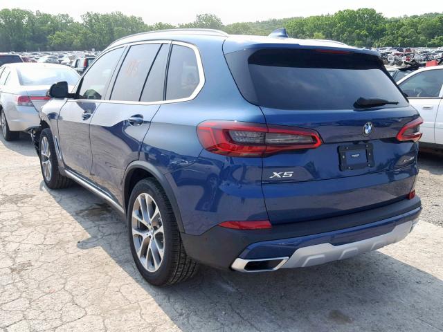 5UXCR6C51KLL22546 - 2019 BMW X5 XDRIVE4 أزرق صورة 3