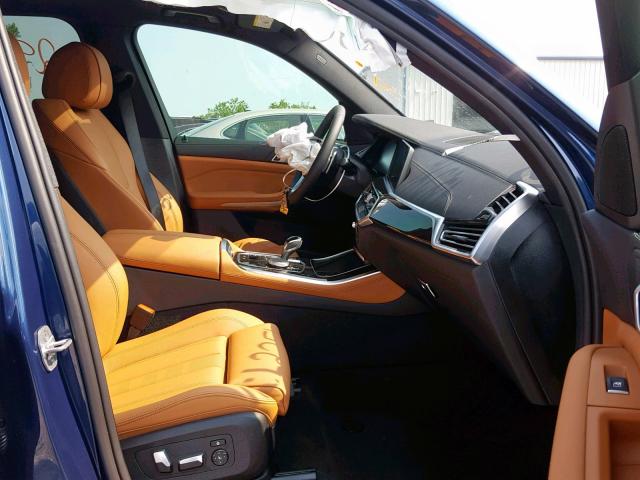 5UXCR6C51KLL22546 - 2019 BMW X5 XDRIVE4 أزرق صورة 5