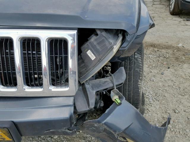 1J8HH48K67C520956 - 2007 JEEP COMMANDER BLUE photo 10