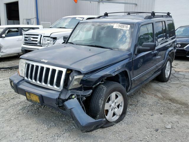 1J8HH48K67C520956 - 2007 JEEP COMMANDER BLUE photo 2