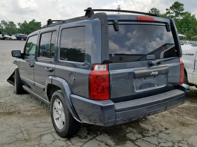 1J8HH48K67C520956 - 2007 JEEP COMMANDER BLUE photo 3