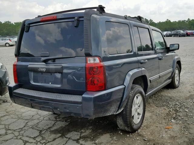 1J8HH48K67C520956 - 2007 JEEP COMMANDER BLUE photo 4