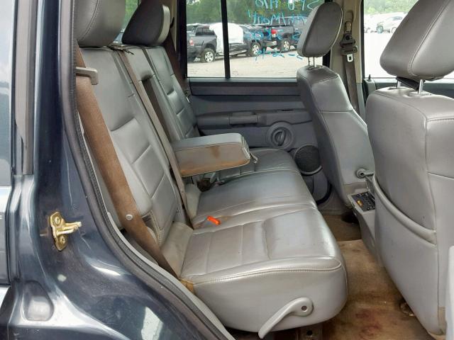 1J8HH48K67C520956 - 2007 JEEP COMMANDER BLUE photo 6