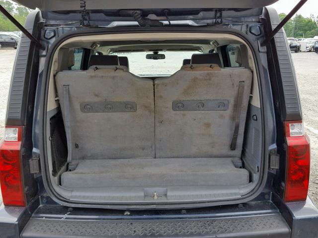1J8HH48K67C520956 - 2007 JEEP COMMANDER BLUE photo 9