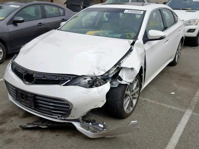 4T1BK1EBXEU106308 - 2014 TOYOTA AVALON BAS WHITE photo 2