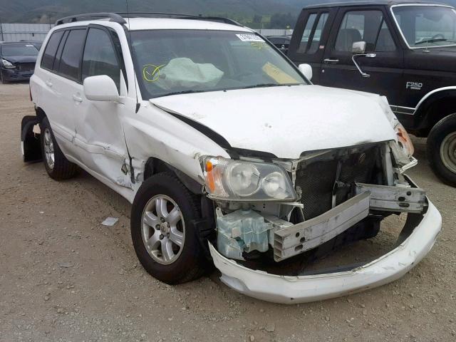 JTEGF21A230112749 - 2003 TOYOTA HIGHLANDER WHITE photo 1