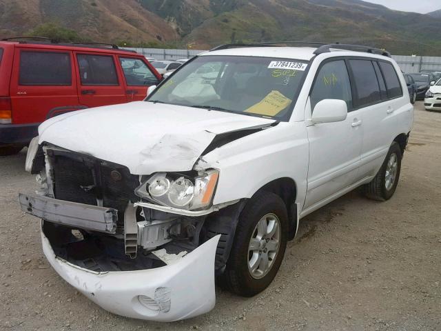 JTEGF21A230112749 - 2003 TOYOTA HIGHLANDER WHITE photo 2