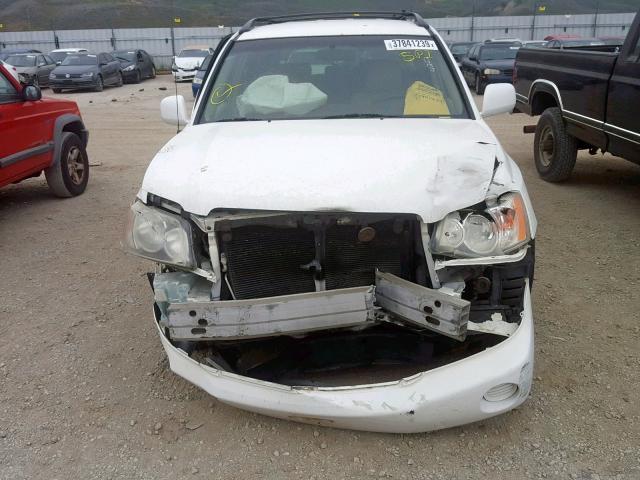 JTEGF21A230112749 - 2003 TOYOTA HIGHLANDER WHITE photo 9