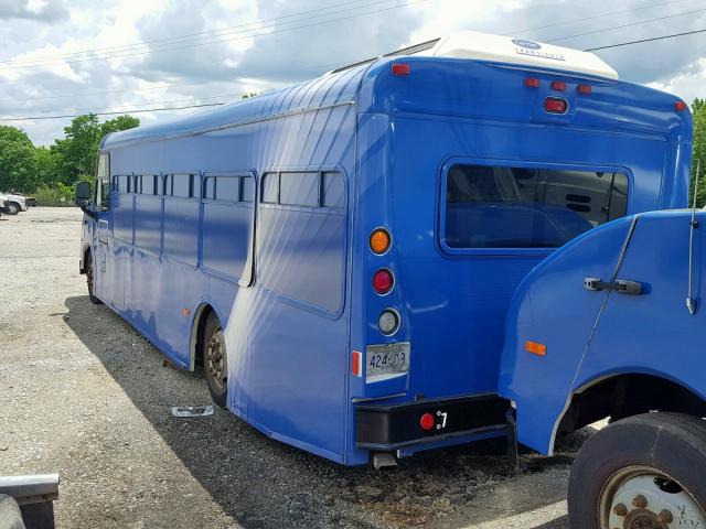 5B4LP152473423171 - 2007 WORKHORSE CUSTOM CHASSIS BUS CHASSI BLUE photo 3