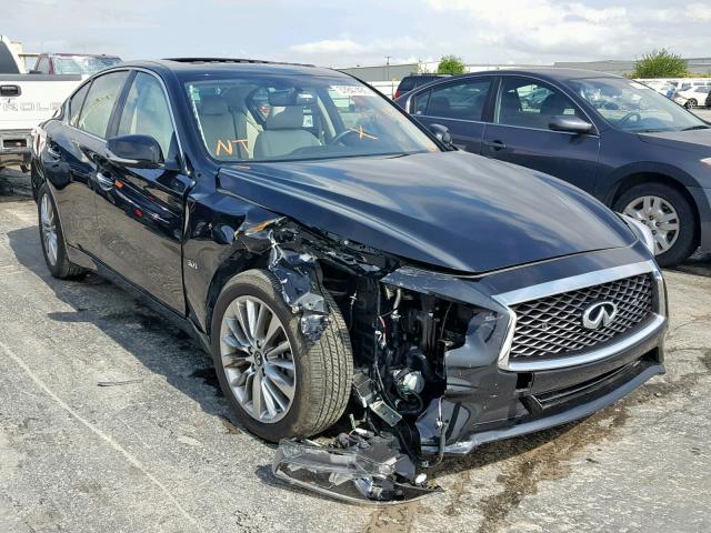 JN1EV7AR4JM442094 - 2018 INFINITI Q50 LUXE BLACK photo 1