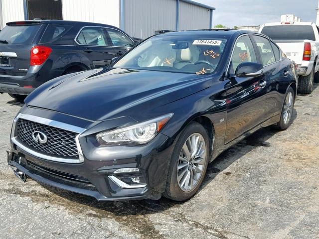 JN1EV7AR4JM442094 - 2018 INFINITI Q50 LUXE BLACK photo 2