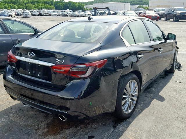 JN1EV7AR4JM442094 - 2018 INFINITI Q50 LUXE BLACK photo 4