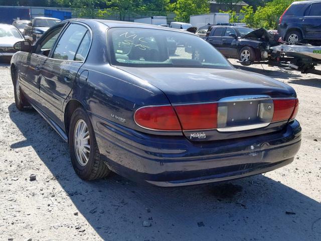 1G4HP54K724221285 - 2002 BUICK LESABRE CU BLUE photo 3