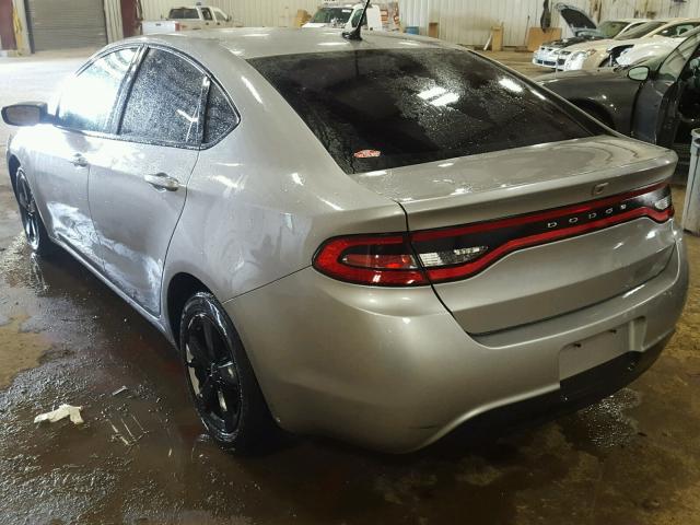 1C3CDFBB5FD301260 - 2015 DODGE DART SXT SILVER photo 3