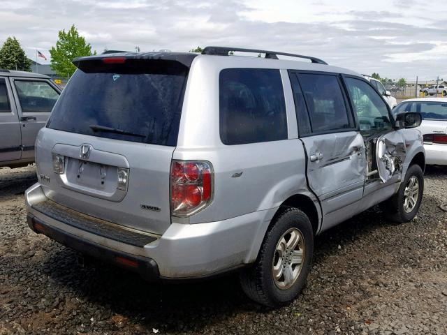 5FNYF18288B030292 - 2008 HONDA PILOT VP SILVER photo 4