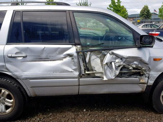 5FNYF18288B030292 - 2008 HONDA PILOT VP SILVER photo 9