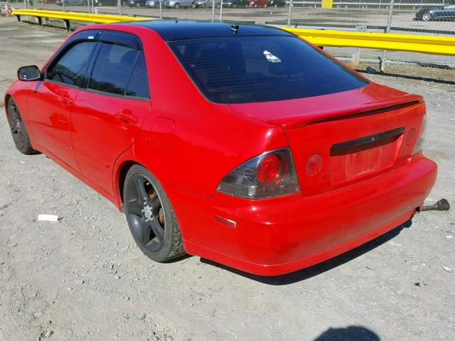 JTHBD192820037094 - 2002 LEXUS IS 300 RED photo 3