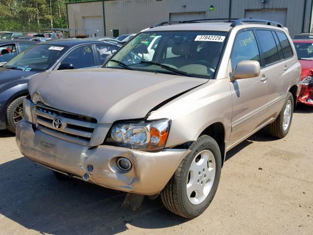 JTEEP21A770218947 - 2007 TOYOTA HIGHLANDER GOLD photo 2