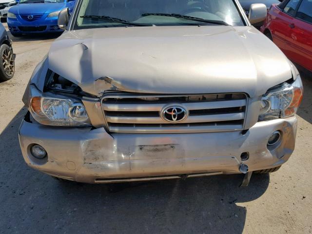 JTEEP21A770218947 - 2007 TOYOTA HIGHLANDER GOLD photo 9