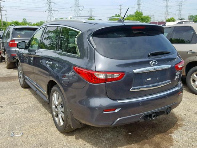 5N1AL0MM2DC313074 - 2013 INFINITI JX35 GRAY photo 3